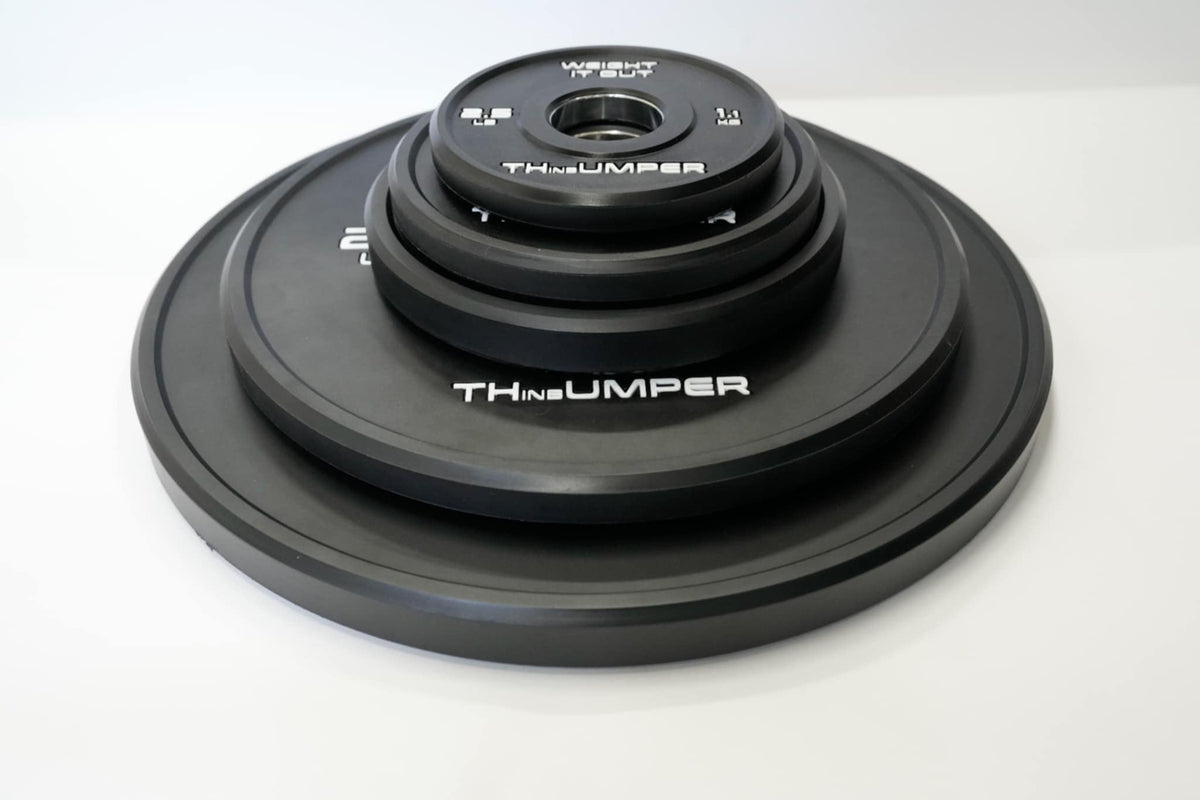 'Thumper' Thin Bumper Weight Plate Pairs – Ultra-Thin Polyurethane Olympic Plates