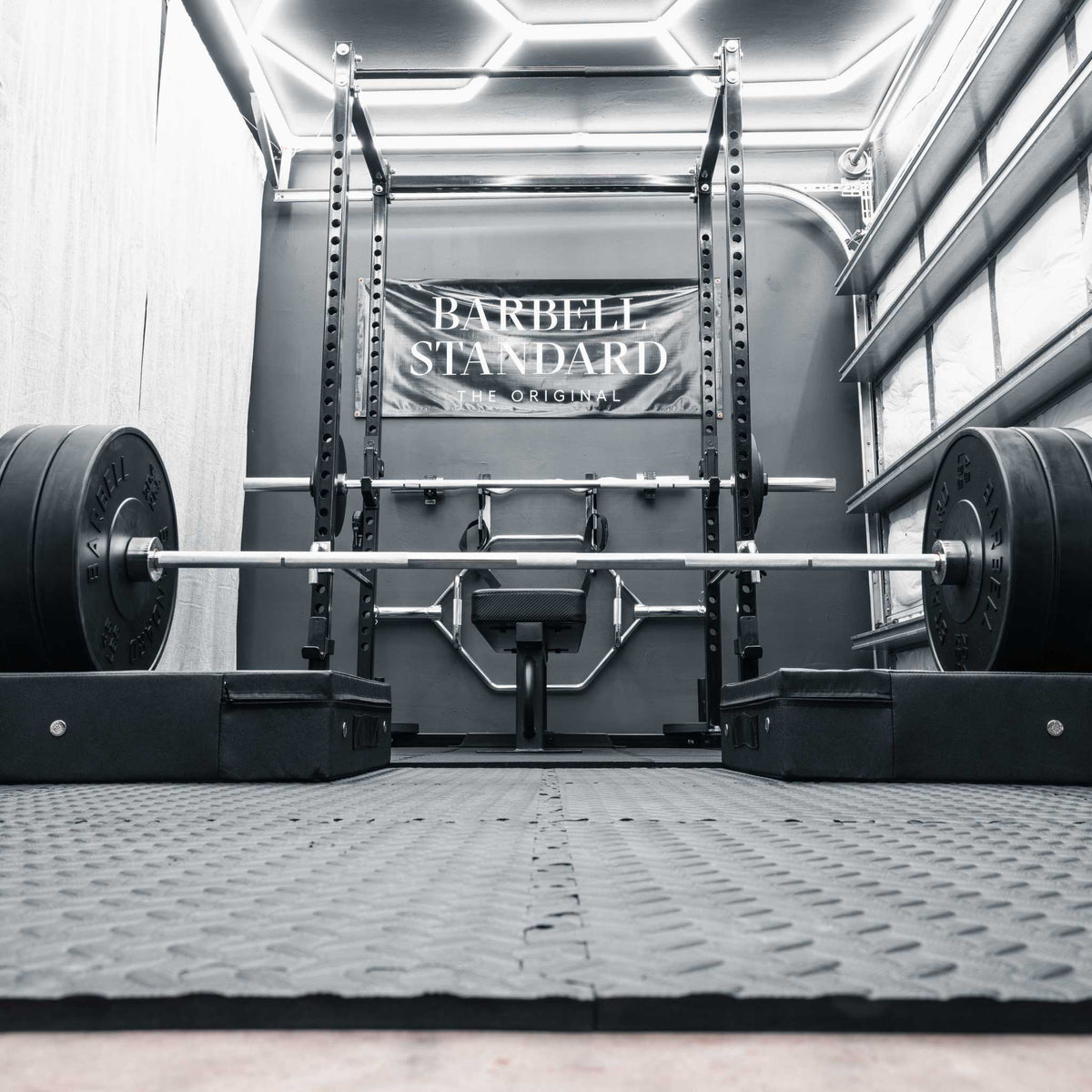 Barbell Standard Weightlifting Drop Pad Set – Heavy-Duty Barbell Crash Pads for Noise Reduction, Floor Protection and Olympic Lifting