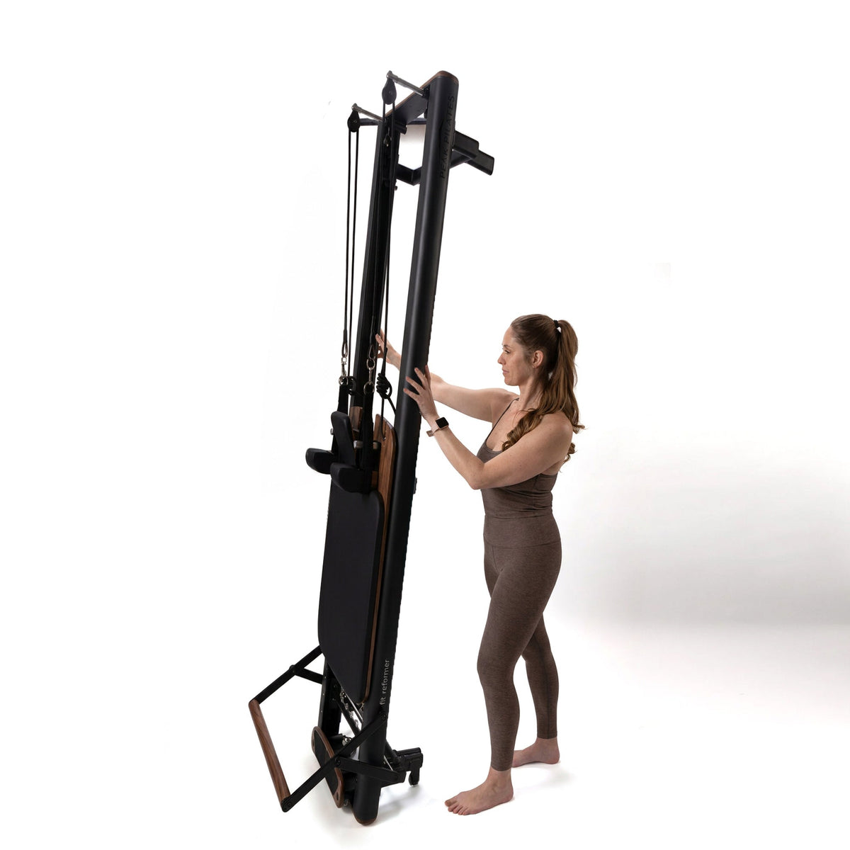 Peak Pilates fit™ Reformer with Long/Short Box – Studio-Height Pilates Reformer