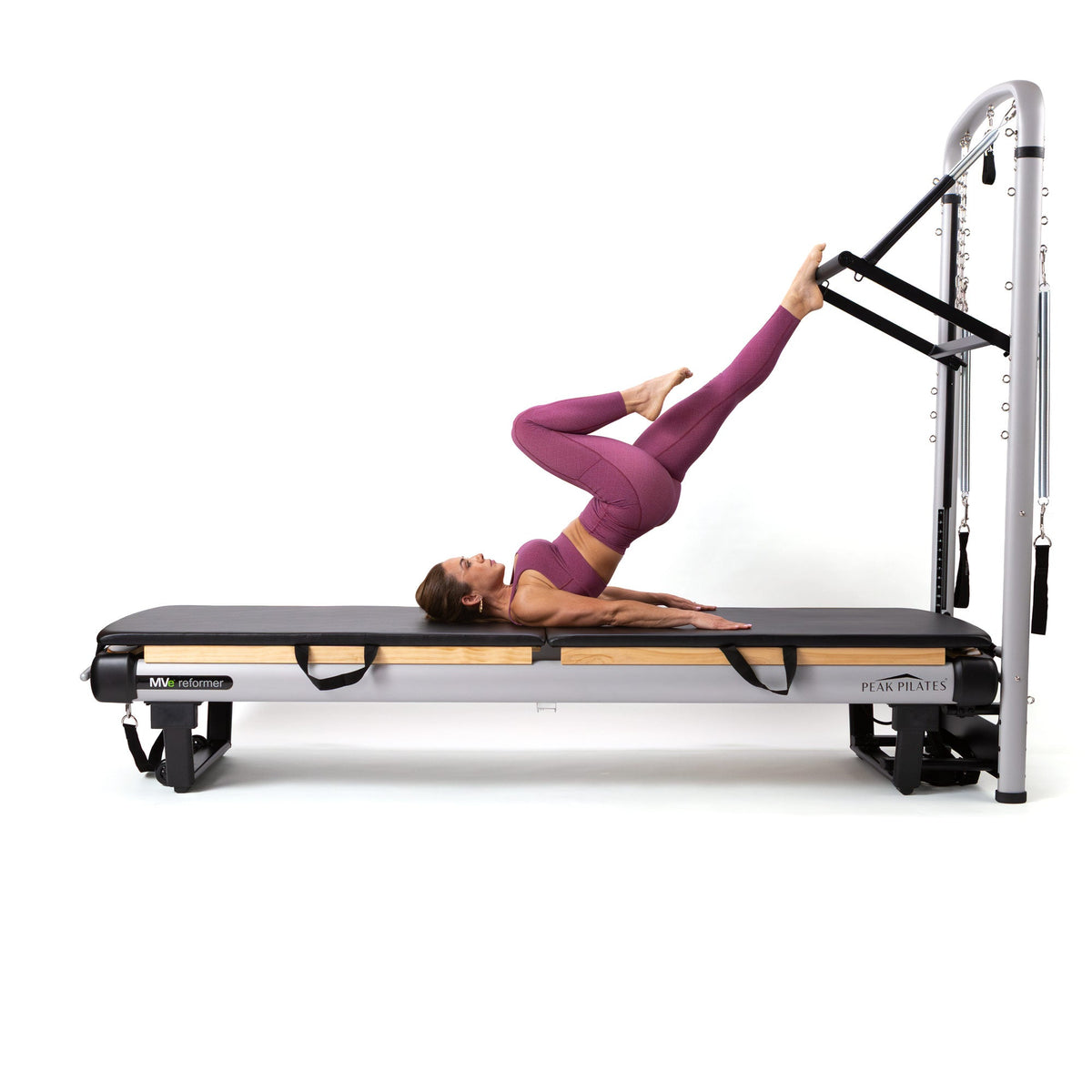 Peak Pilates MVe® Reformer with Tower – 3-in-1 Reformer, Tower &amp; Mat System