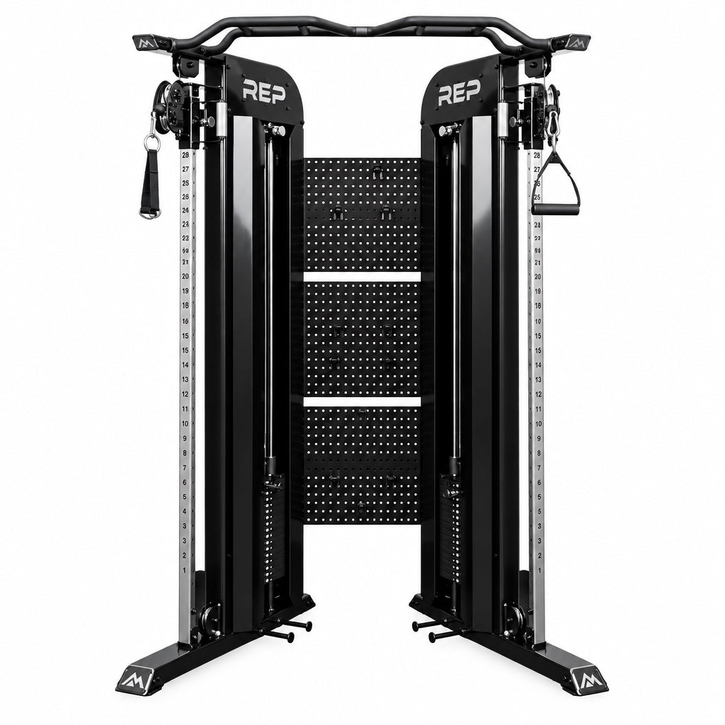 Fitness Arcadia™ Functional Trainer- All in One Functional Trainer and Cable Machine for Home and Garage Gym!- Optional Weight Stack Upgrades and Attachment Packages