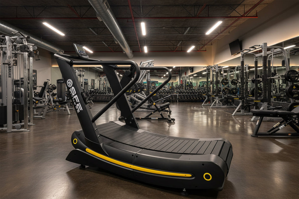 SFE Curved Air Runner Elite Pro Treadmill with Sled Training