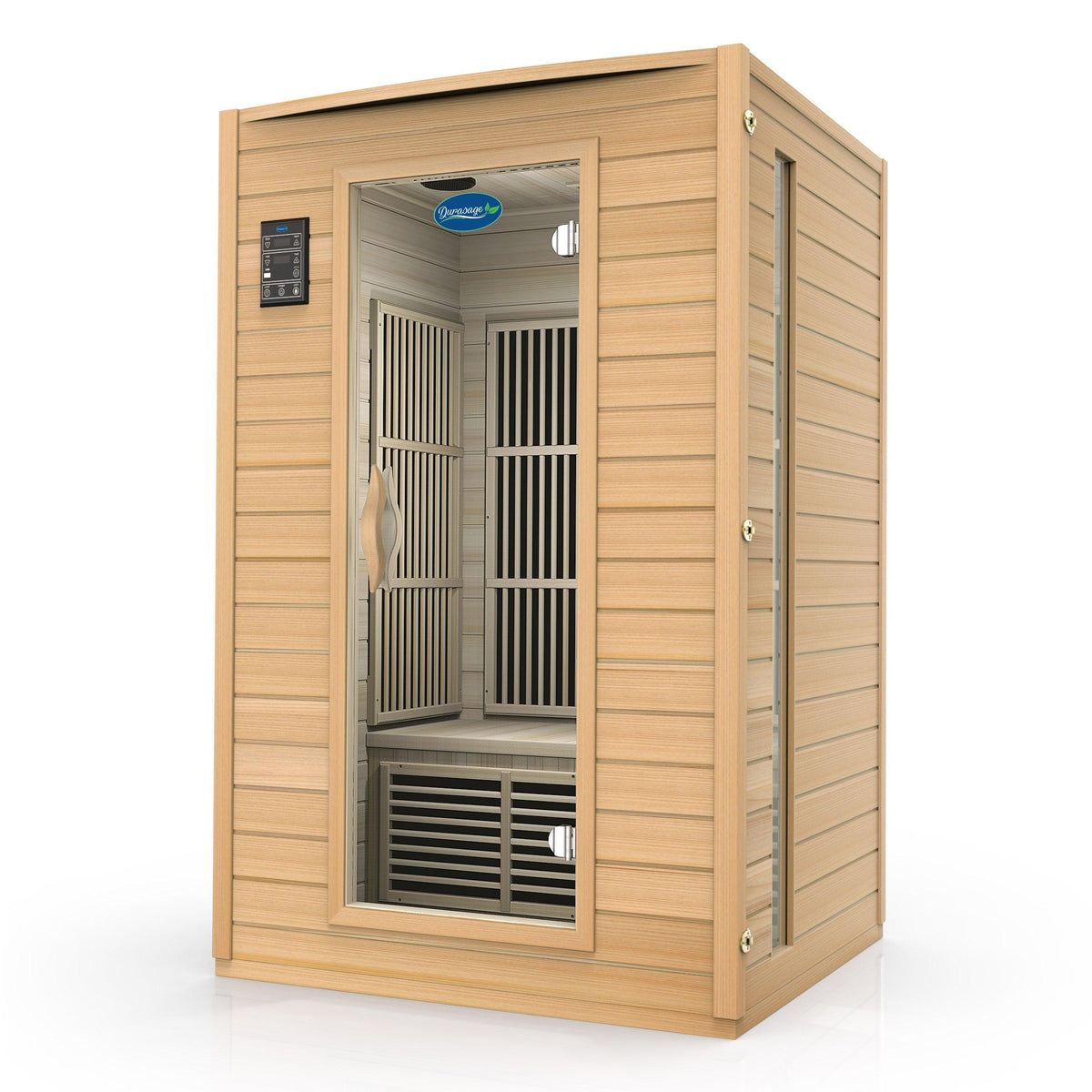 Durasage 2-Person Far Infrared Sauna – Canadian Hemlock, 1700W