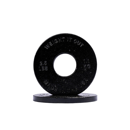 Standard 1" Cast Iron Machined Weight Plates – Pair