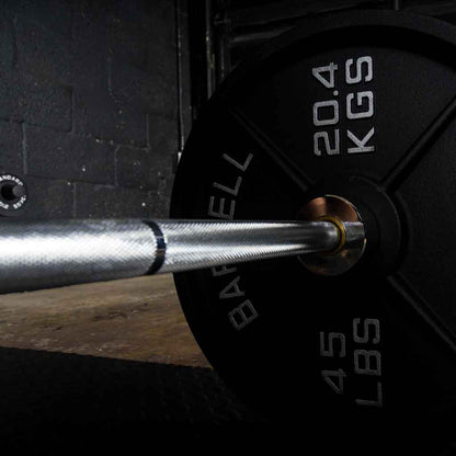 Barbell Standard 2000 Powerlifting Barbell Weight Sets – 206,000 PSI Steel Power Bar with Olympic Weight Plates and Bronze Bushings