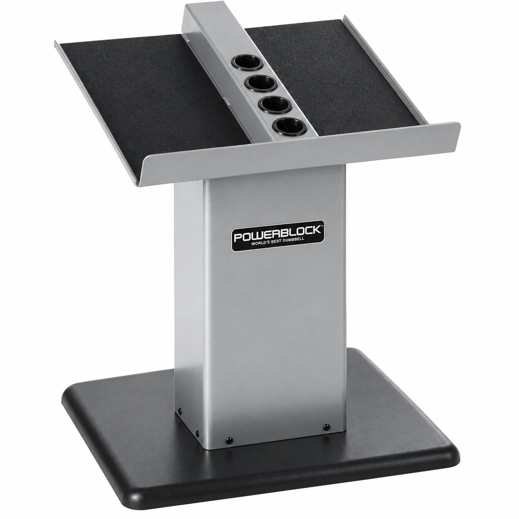 Large Column Stand, Dumbbell Rack & Weight Rack,Silver/Black