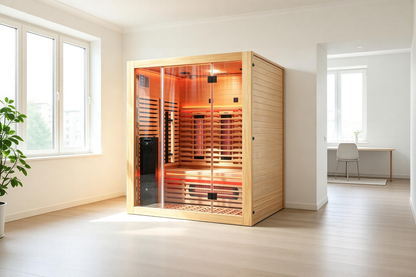Blisspod Venetian RED 3-Person Full Spectrum Infrared Sauna with Red Light &amp; WiFi