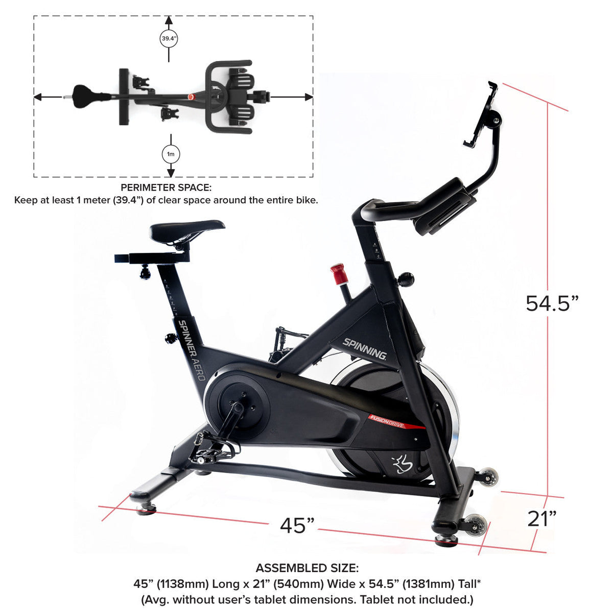 Spinning Aero Connected Spinner Bike – Friction Resistance Indoor Cycle