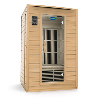 Durasage 2-Person Far Infrared Sauna – Canadian Hemlock, 1700W