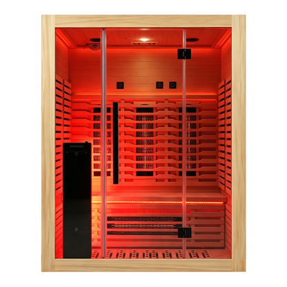 Blisspod Venetian RED 3-Person Full Spectrum Infrared Sauna with Red Light &amp; WiFi