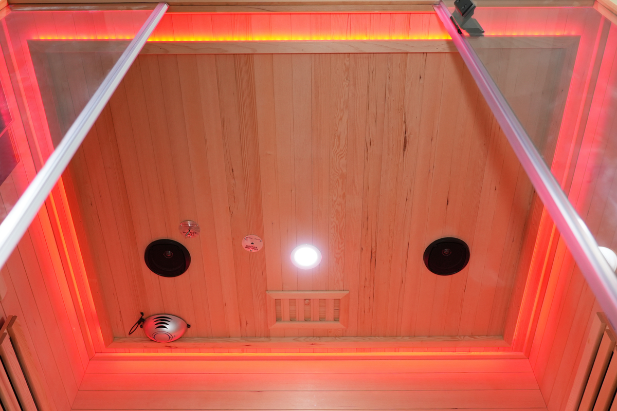 Blisspod Venetian RED 3-Person Full Spectrum Infrared Sauna with Red Light &amp; WiFi