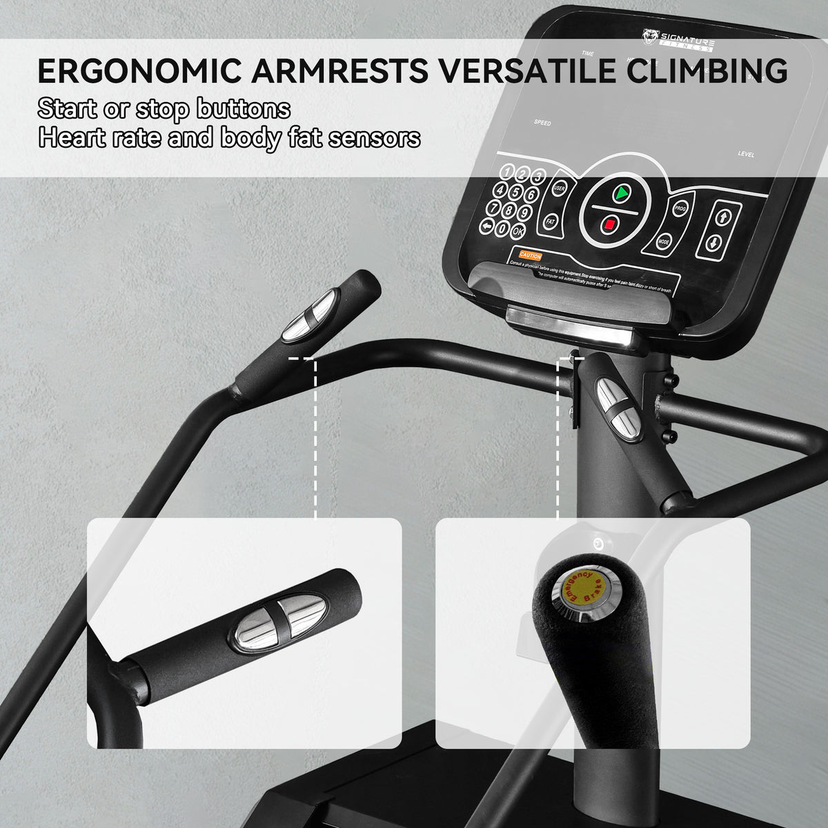 Stair Climber Commercial Grade Stair Stepper Machine for Cardio and Lower Body Workouts