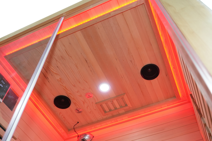 Blisspod Venetian RED 2-Person Full Spectrum Infrared Sauna with Red Light & WiFi