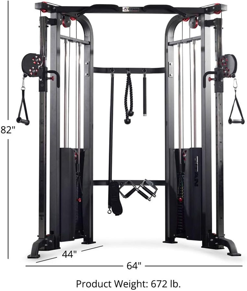 Functional Trainer, Cable Crossover Machine, 200 LB Double Stack