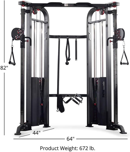 Functional Trainer, Cable Crossover Machine, 200 LB Double Stack