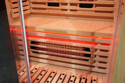 Blisspod Venetian RED 2-Person Full Spectrum Infrared Sauna with Red Light & WiFi