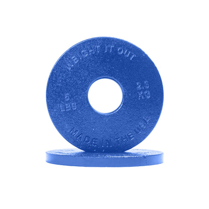 Standard 1" Cast Iron Machined Weight Plates – Pair
