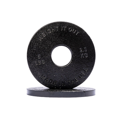 Standard 1" Cast Iron Machined Weight Plates – Pair