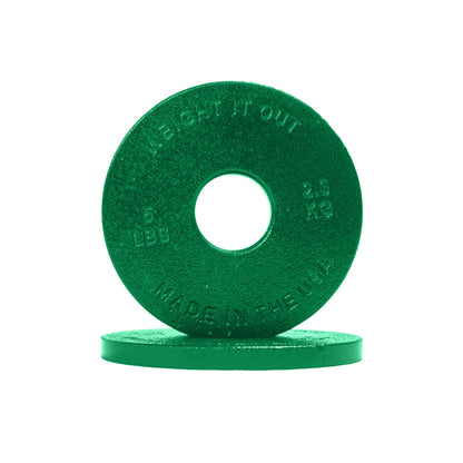 Standard 1" Cast Iron Machined Weight Plates – Pair