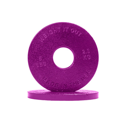 Standard 1" Cast Iron Machined Weight Plates – Pair