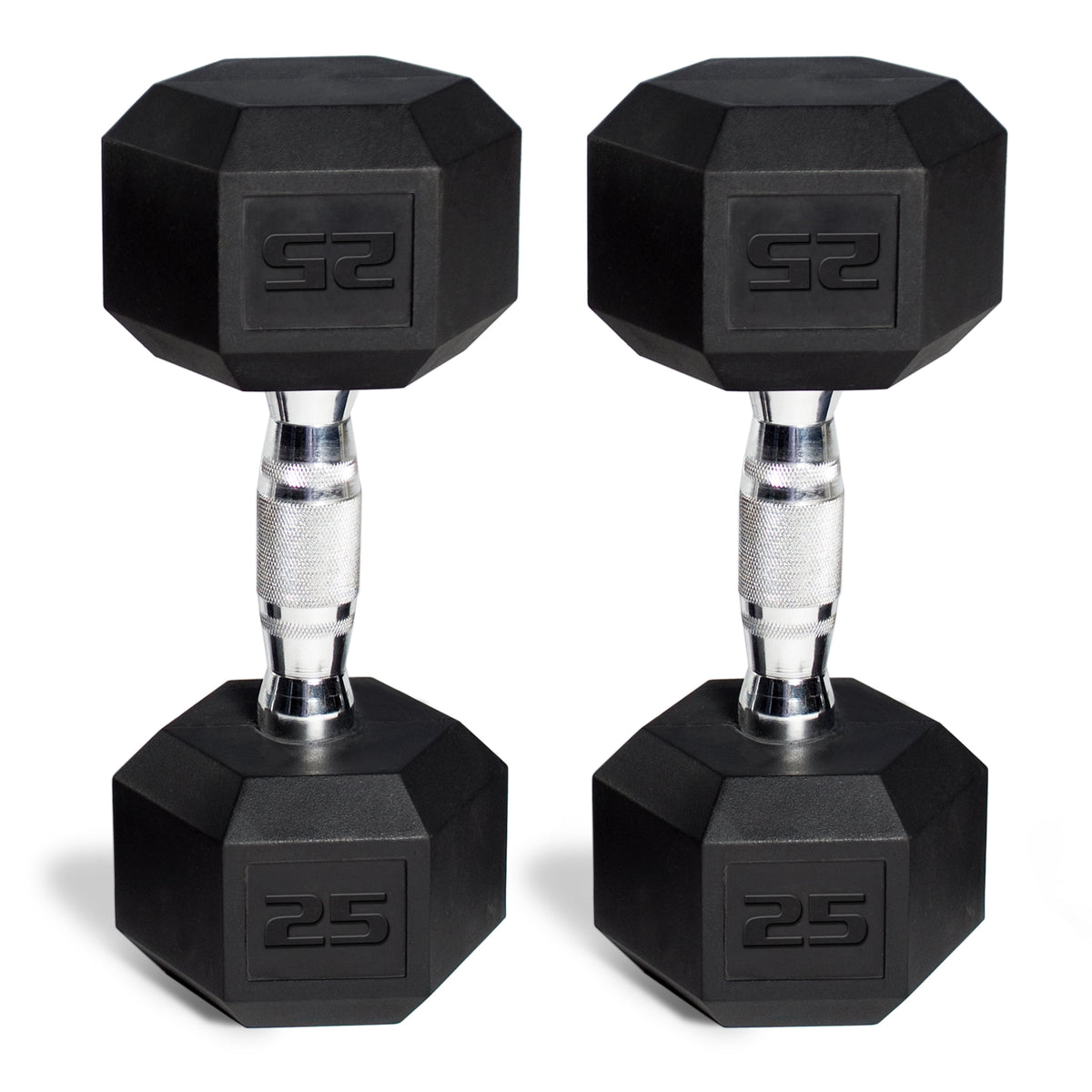 150 Lb Coated Rubber Hex Dumbbell Weight Set with A-Frame Rack, Black