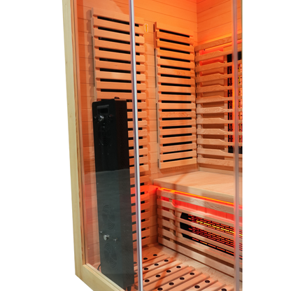 Blisspod Venetian RED 2-Person Full Spectrum Infrared Sauna with Red Light & WiFi