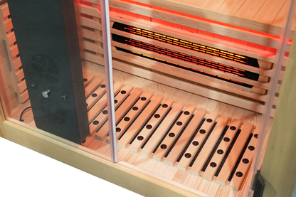Blisspod Venetian RED 2-Person Full Spectrum Infrared Sauna with Red Light & WiFi