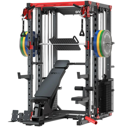 Home Gym Smith Machine - ALL10 Pro with 350LB Weight Stack