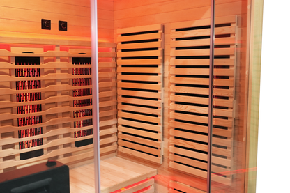 Blisspod Venetian RED 3-Person Full Spectrum Infrared Sauna with Red Light &amp; WiFi