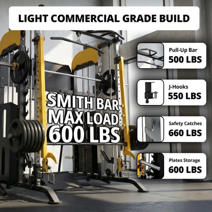 FSR90 All-In-One Smith Machine, Functional Trainer & Squat Rack (New)