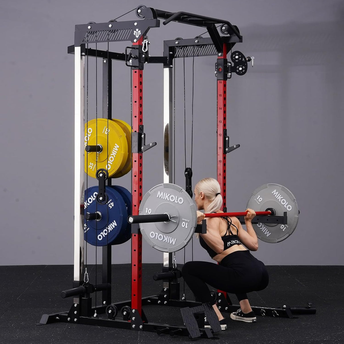 Olympic Weight Plates, 2-Inch Rubber Weight Plates with Steel Insert, Bumper Plates for Strength Training, Weight Plate