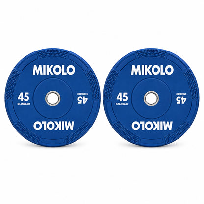 Olympic Weight Plates, 2-Inch Rubber Weight Plates with Steel Insert, Bumper Plates for Strength Training, Weight Plate