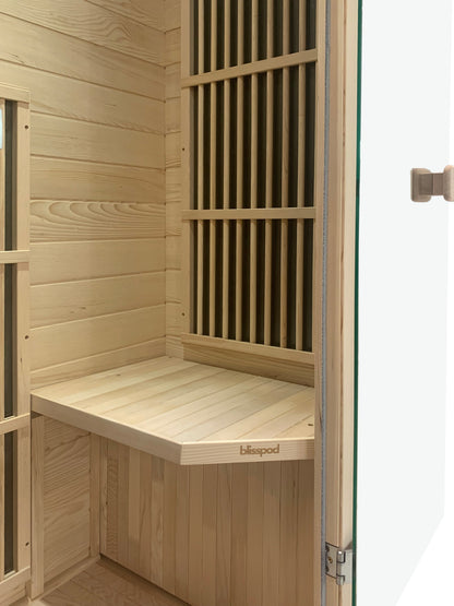 Blisspod Vienna 1-Person Far Infrared Sauna – Low EMF, Hemlock