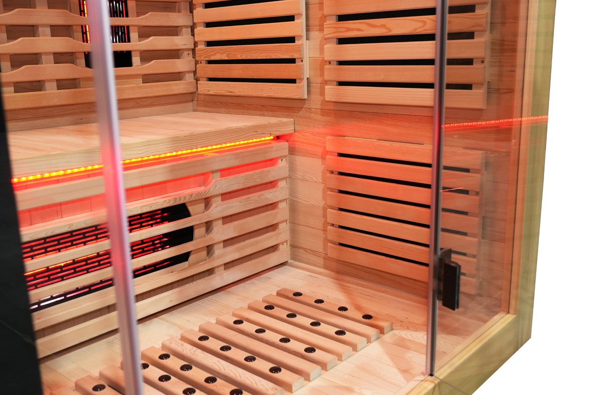 Blisspod Venetian RED 3-Person Full Spectrum Infrared Sauna with Red Light &amp; WiFi