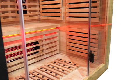 Blisspod Venetian RED 3-Person Full Spectrum Infrared Sauna with Red Light &amp; WiFi