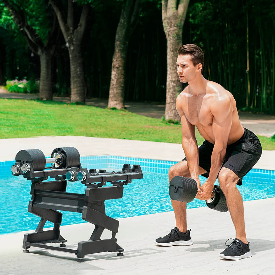 AD80 Drop-Proof Cast Iron Adjustable Dumbbells 80 LB