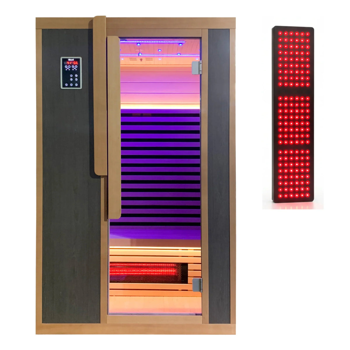 Blisspod Bergen 2-Person Full Spectrum Infrared Sauna with Red Light