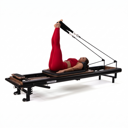 Peak Pilates fit™ Reformer with Long/Short Box – Studio-Height Pilates Reformer