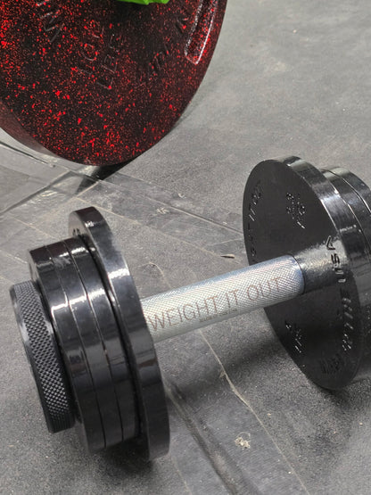 Standard 1" Cast Iron Loadable Adjustable Dumbbell Sets – 110 lb, 190 lb &amp; 270 lb