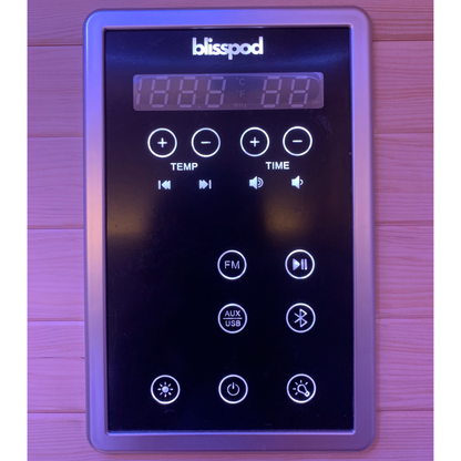 Blisspod Helsinki 2-Person Full Spectrum Infrared Sauna with Red Light
