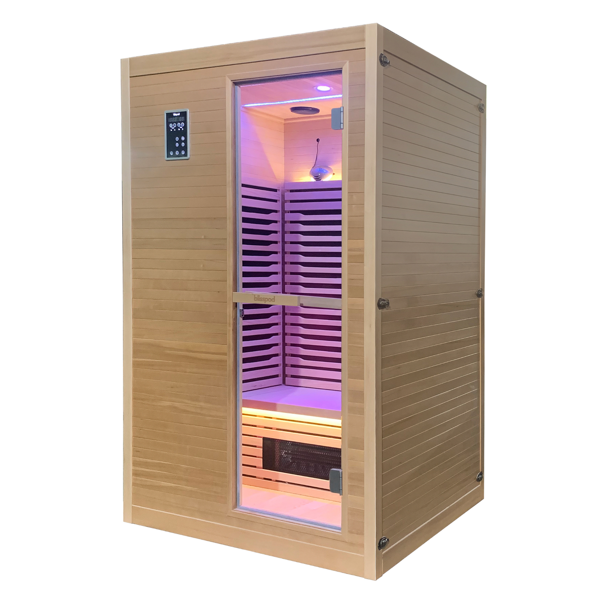 Blisspod Helsinki 2-Person Full Spectrum Infrared Sauna with Red Light