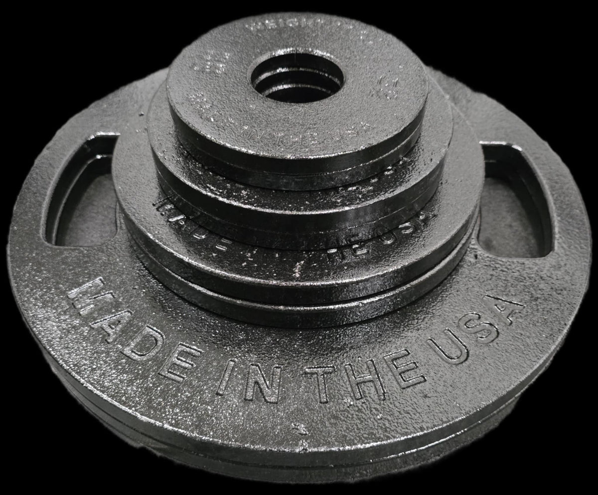 Cast Iron Machined Olympic Weight Plate Sets – 175 lb, 265 lb & 355 lb