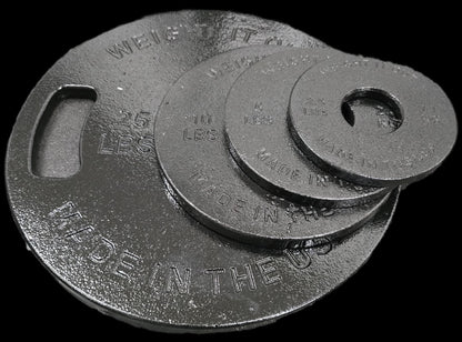 Cast Iron Machined Olympic Weight Plate Sets – 175 lb, 265 lb & 355 lb