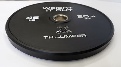'Thumper' Thin Bumper Weight Plate Pairs – Ultra-Thin Polyurethane Olympic Plates