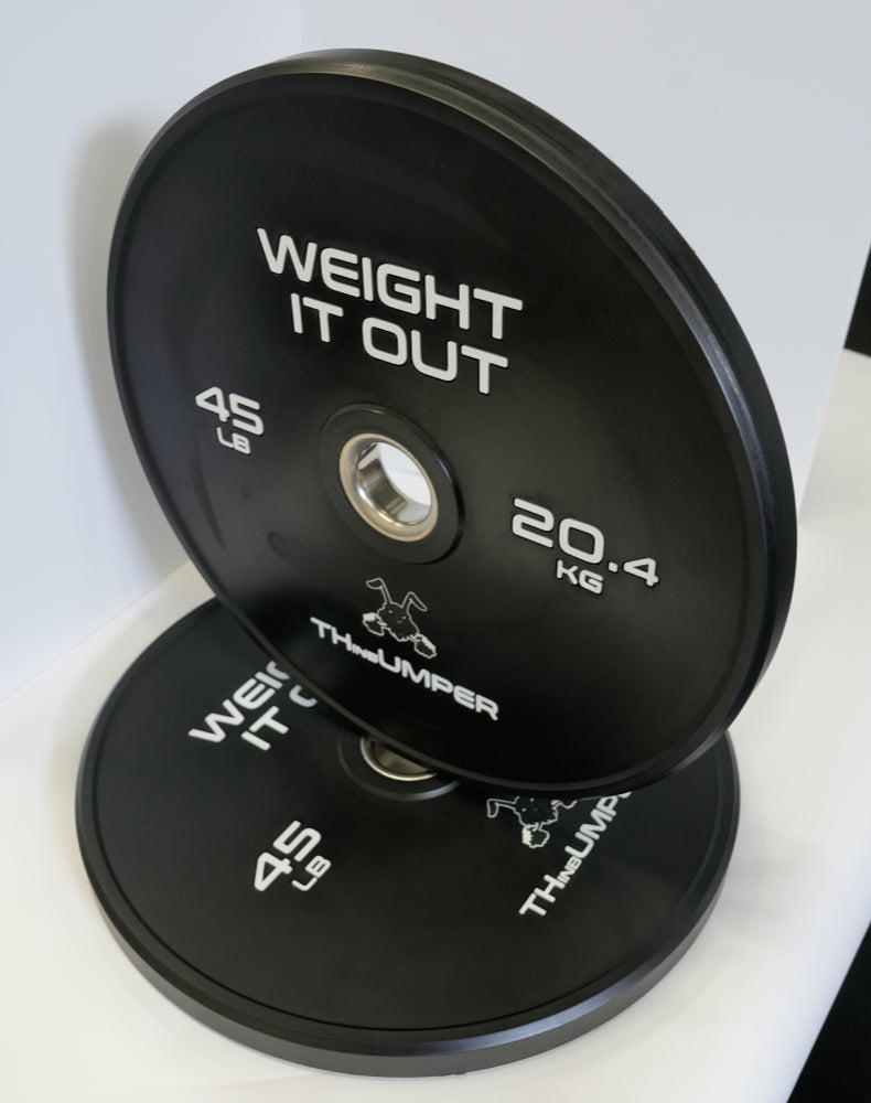'Thumper' Thin Bumper Weight Plate Pairs – Ultra-Thin Polyurethane Olympic Plates