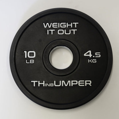 'Thumper' Thin Bumper Weight Plate Pairs – Ultra-Thin Polyurethane Olympic Plates