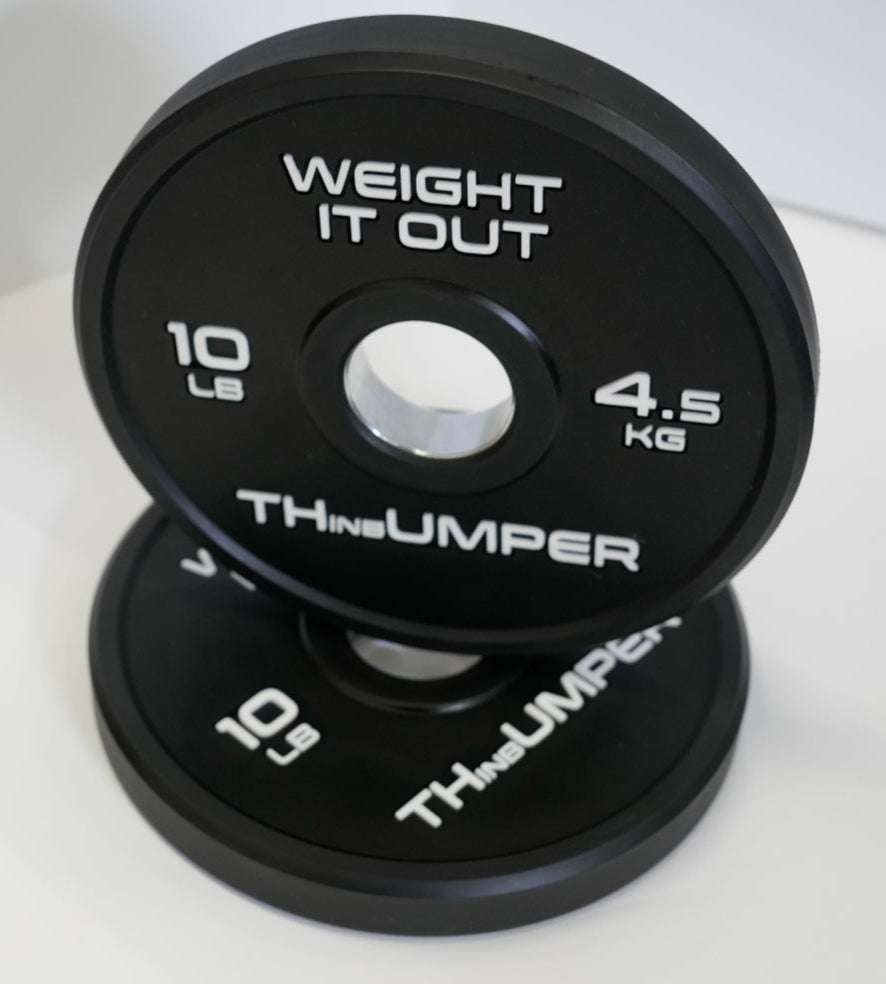 'Thumper' Thin Bumper Weight Plate Pairs – Ultra-Thin Polyurethane Olympic Plates
