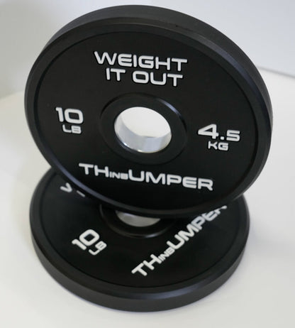'Thumper' Thin Bumper Weight Plate Pairs – Ultra-Thin Polyurethane Olympic Plates
