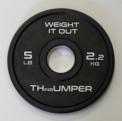 'Thumper' Thin Bumper Weight Plate Pairs – Ultra-Thin Polyurethane Olympic Plates