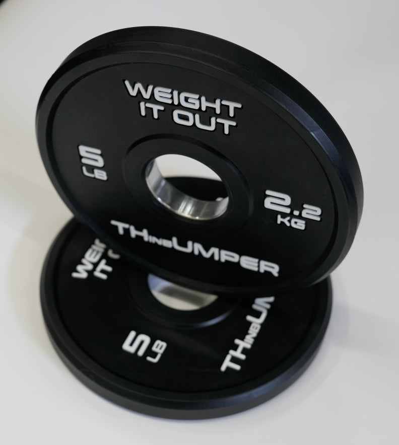 'Thumper' Thin Bumper Weight Plate Pairs – Ultra-Thin Polyurethane Olympic Plates